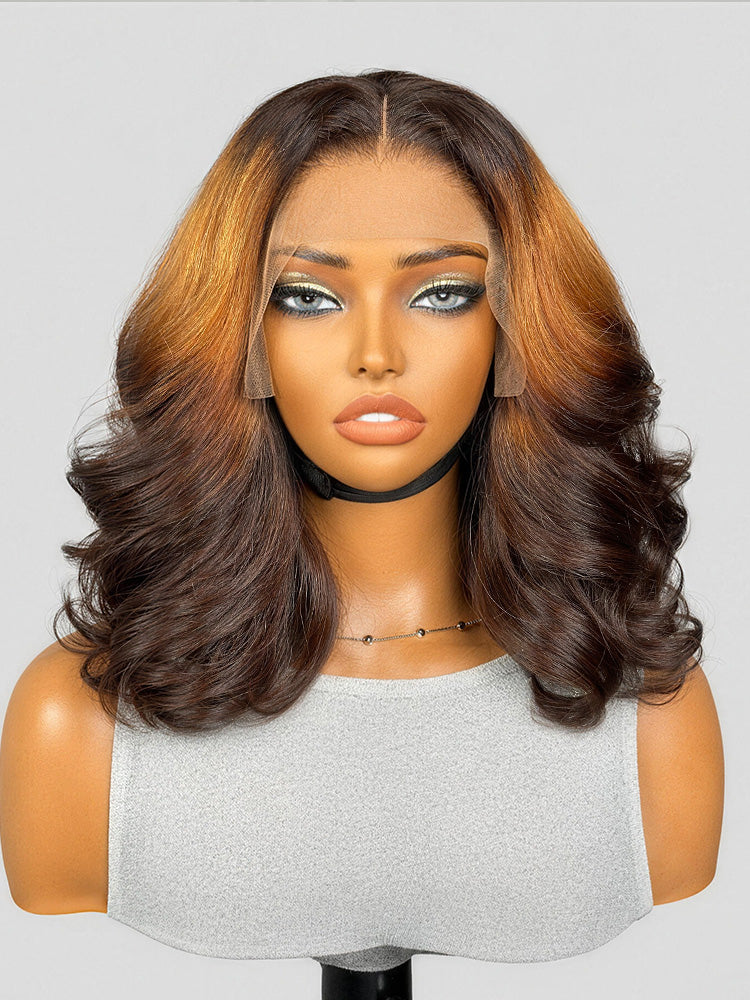 PreMax 180% Density 12 Inch 13x4 Frontal HD Lace Custom Wig Pre-cut Lace-02