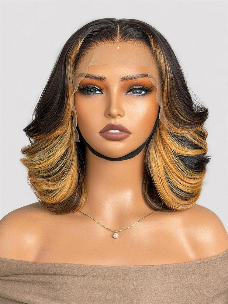 PreMax 180% Density 12 Inch 13x4 Frontal HD Lace Custom Wig Pre-cut Lace-04