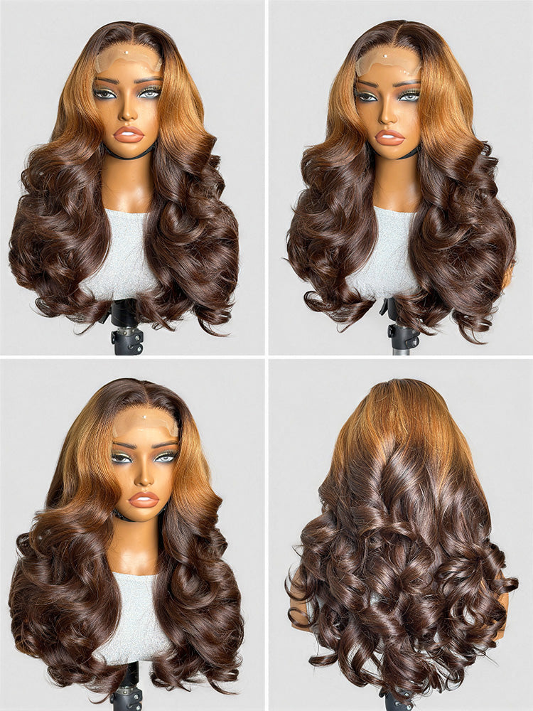 PreMax 180% Density 18 Inch 5x5 Closure HD Lace Custom Wig Pre-cut Lace-06