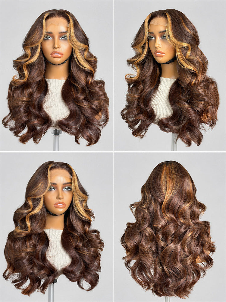 PreMax 180% Density 18 Inch 5x5 Closure HD Lace Custom Wig Pre-cut Lace-08