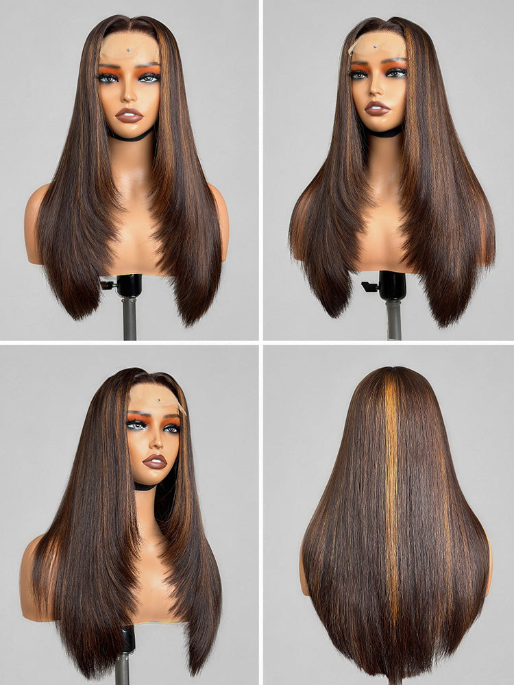 PreMax 180% Density 18 Inch 5x5 Closure HD Lace Custom Wig Pre-cut Lace-10