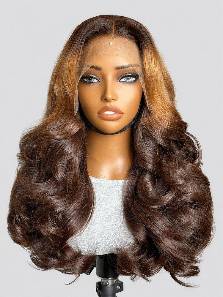 PreMax 180% Density 18 Inch 13x4 Frontal HD Lace Custom Wig Pre-cut Lace-06