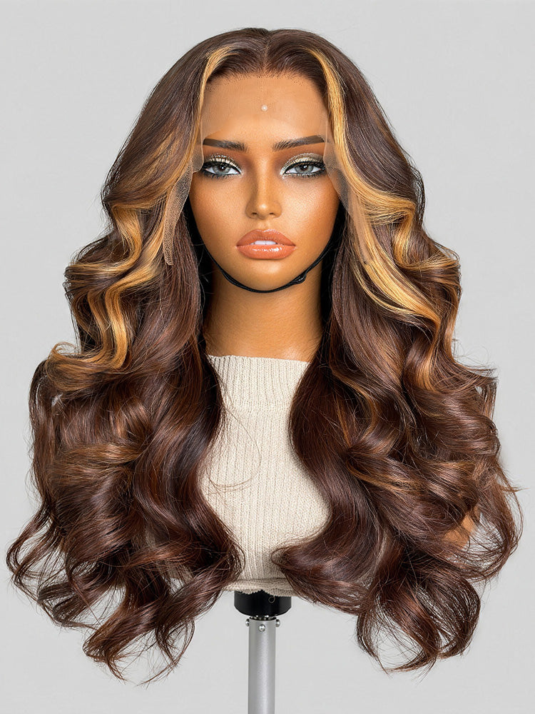 PreMax 180% Density 18 Inch 13x4 Frontal HD Lace Custom Wig Pre-cut Lace-08
