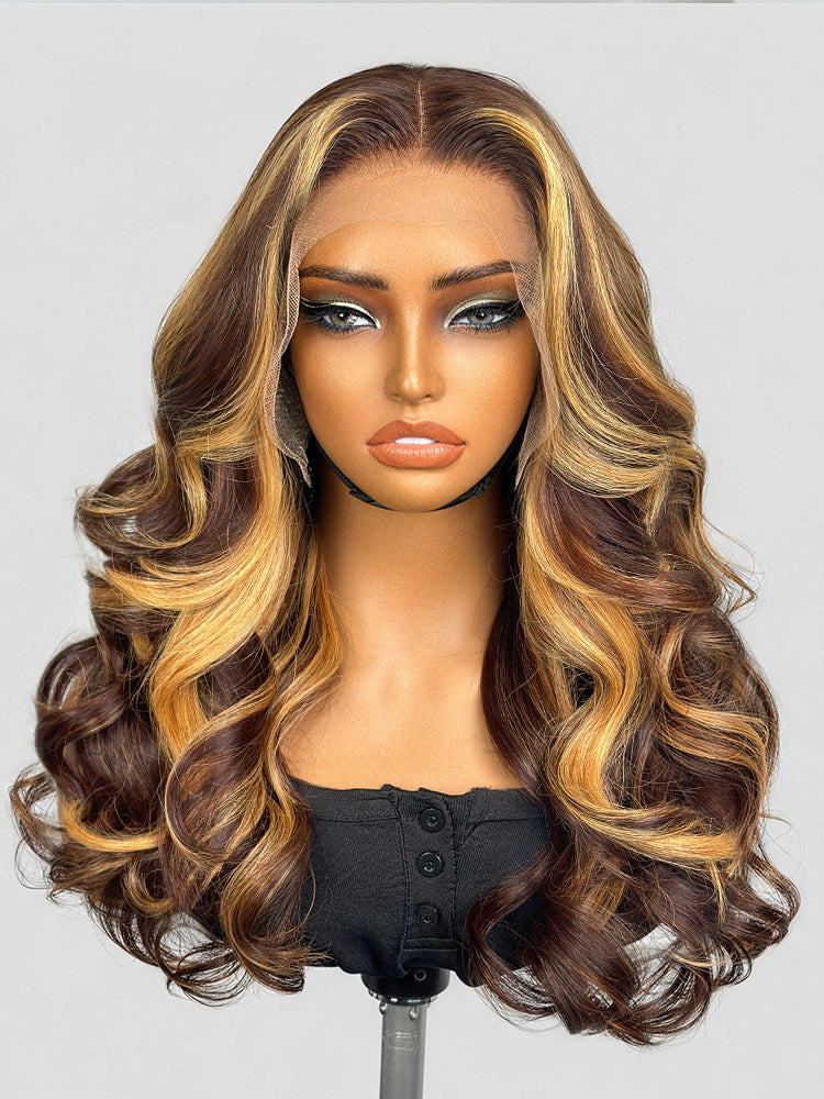 PreMax 180% Density 18 Inch 13x4 Frontal HD Lace Custom Wig  Pre-cut Lace-01
