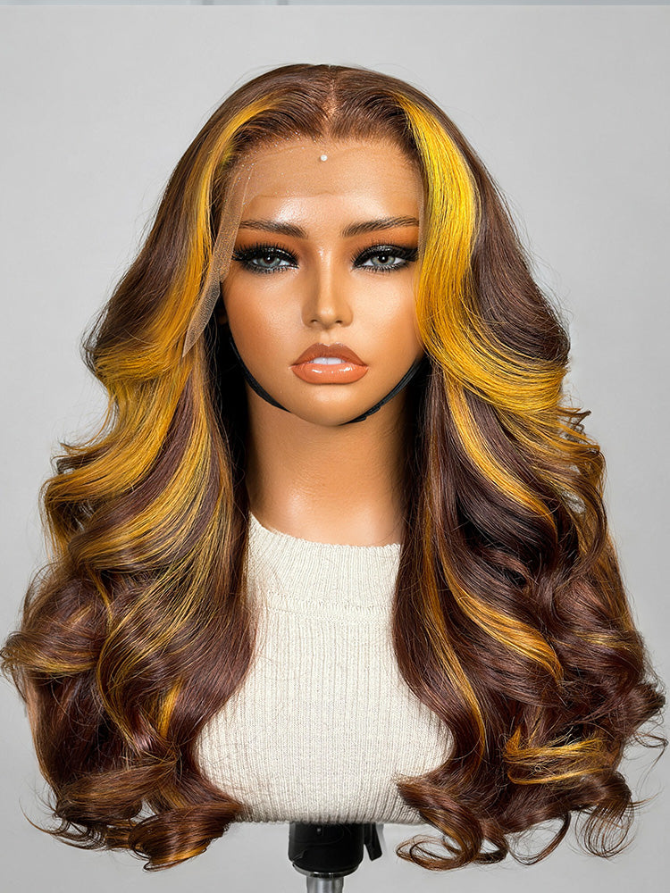 PreMax 180% Density 18 Inch 13x4 Frontal HD Lace Custom Wig  Pre-cut Lace-04