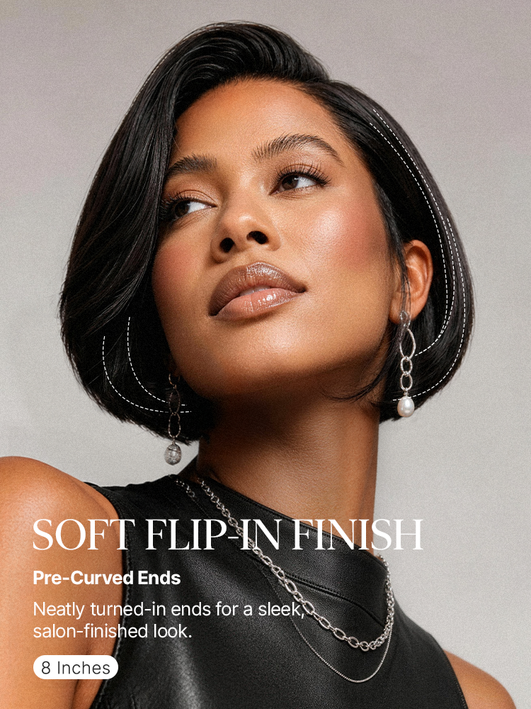 180% Density Sleek Short Bob Minimalist HD Lace Wig Pre-cut Lace All-Day Comfort Cap-16