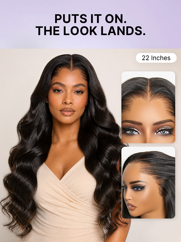 Luvme Hair Lagos M-shaped lace frontal wig with natural-looking straight human hair, 13×4 lace, pre-cut and over-plucked hairline.