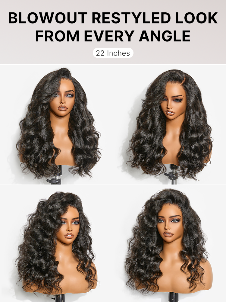 Luvme All-Day Comfort Wig 180% / 250% Density Kinky Body Wave PartingMax Glueless 7x6 Closure HD Lace Wig Pre-Cut Lace-10