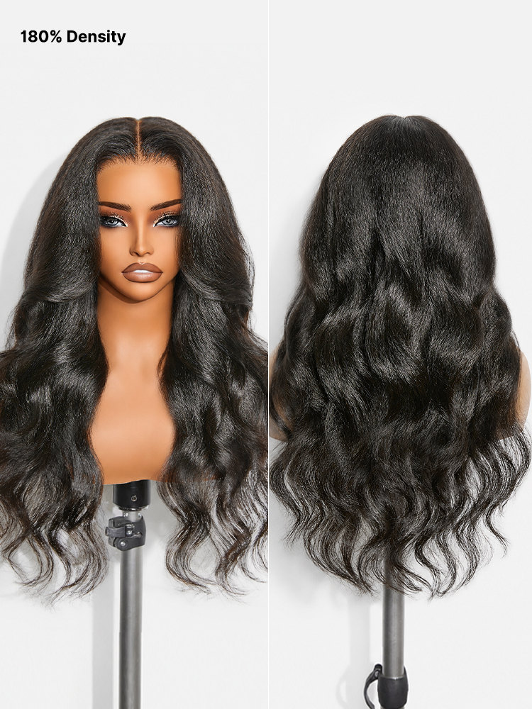 Luvme All-Day Comfort Wig 180% / 250% Density Kinky Body Wave PartingMax Glueless 7x6 Closure HD Lace Wig Pre-Cut Lace-12
