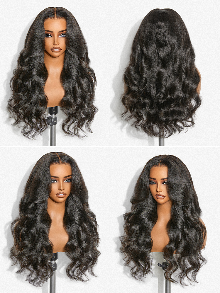 Luvme All-Day Comfort Wig 180% / 250% Density Kinky Body Wave PartingMax Glueless 7x6 Closure HD Lace Wig Pre-Cut Lace-09