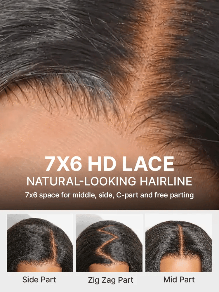 Luvme All-Day Comfort Wig 180% / 250% Density Kinky Body Wave PartingMax Glueless 7x6 Closure HD Lace Wig Pre-Cut Lace-07