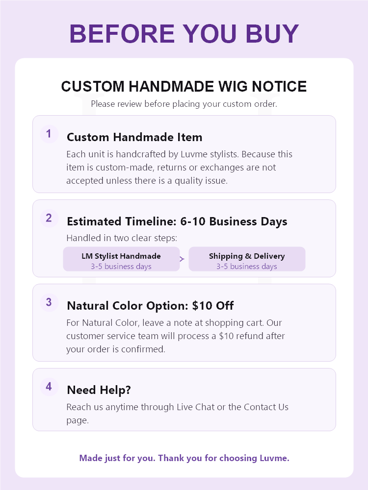 Luvme Hair PreMax 14-inch 13x4/5x5 HD lace custom wig with 180% density and pre-cut lace, showcasing natural hairline and texture.