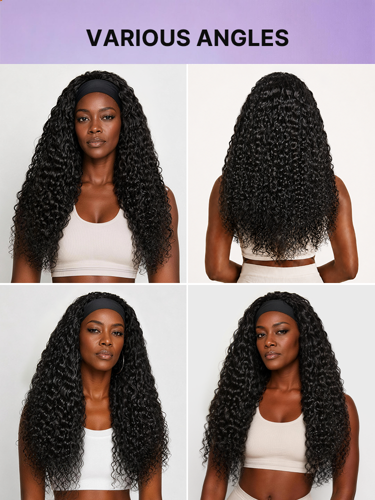 Exclusive Sale | Beginner Friendly Water-Wave Wet and Wavy Headband Wig with Integrated Cooling Silk Headband, Effortless Wet-to-Dry Transformation (Get 2 Free Headbands)-20