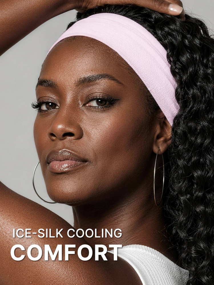 Exclusive Sale | Beginner Friendly Water-Wave Wet and Wavy Headband Wig with Integrated Cooling Silk Headband, Effortless Wet-to-Dry Transformation (Get 2 Free Headbands)-19