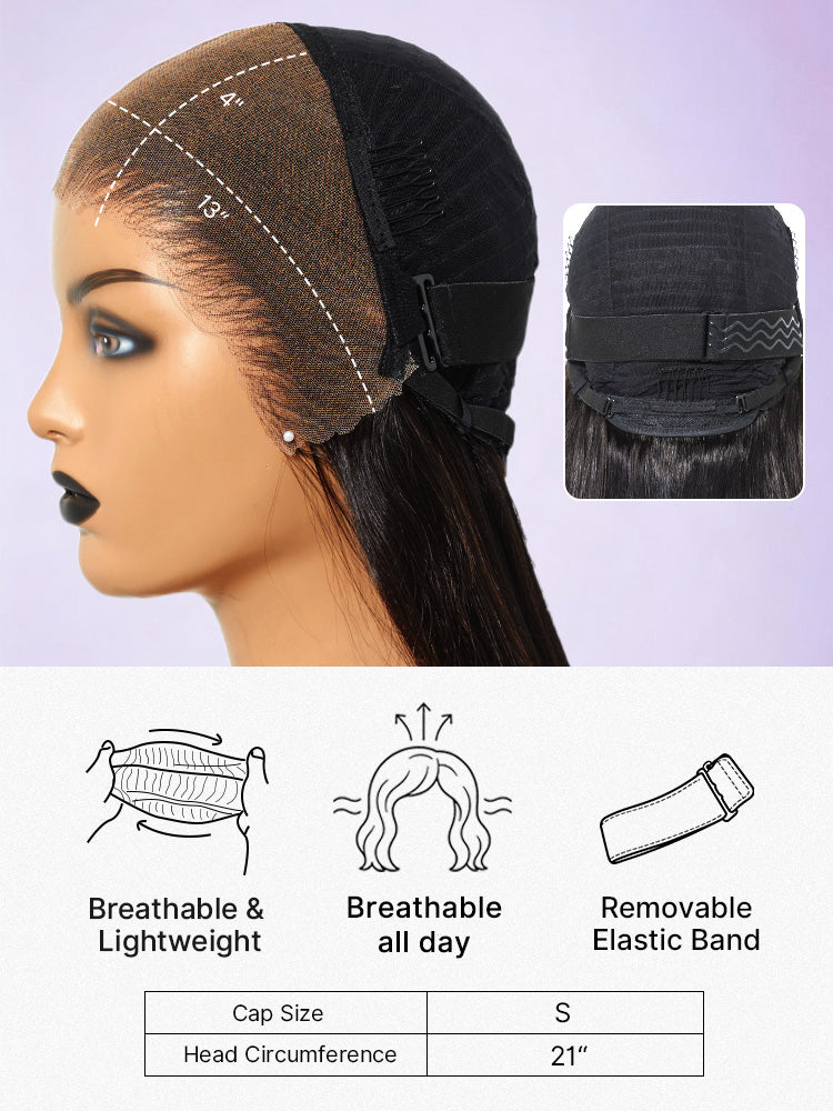 Luvme Hair PreMax 14-inch 13x4 and 5x5 HD lace custom wig with 180% density and pre-cut lace, natural hairline and texture
