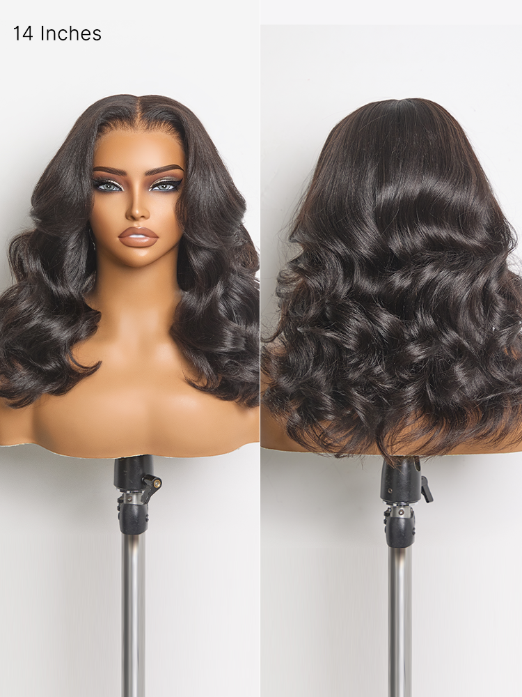 Luvme Hair MyOwn-Fit PartingMax glueless wig with 7x6 HD lace closure, light yaki body wave, 180% density, flexible cap.