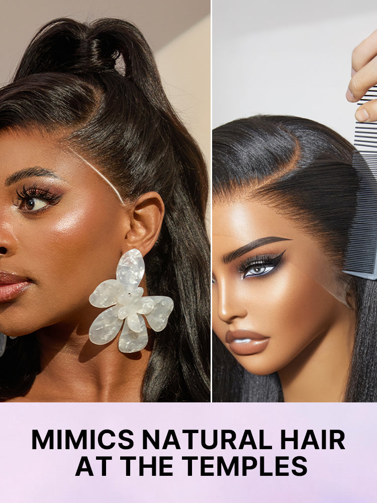 Luvme Hair NatureMAX™ 13x4 HD lace front wig with loose wave, pre-cut lace, flexi-fit cap, and drawstring for secure fit