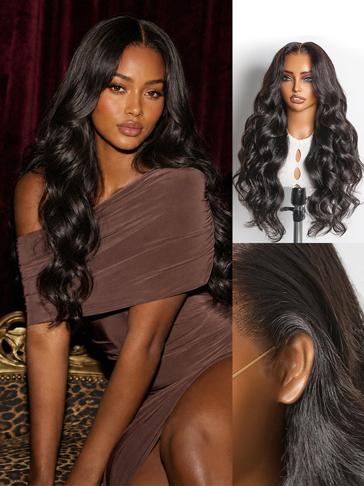 Luvme Hair NatureMAX™ loose wave 13x4 HD lace front wig with glueless ear-to-ear design and adjustable drawstring cap