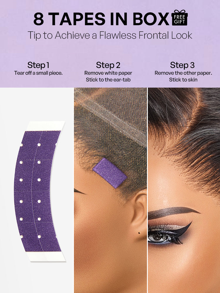 Luvme Hair NatureMAX™ loose wave 13x4 HD lace front wig with pre-cut lace, glueless cap, and flexi-fit drawstring for a natural look.