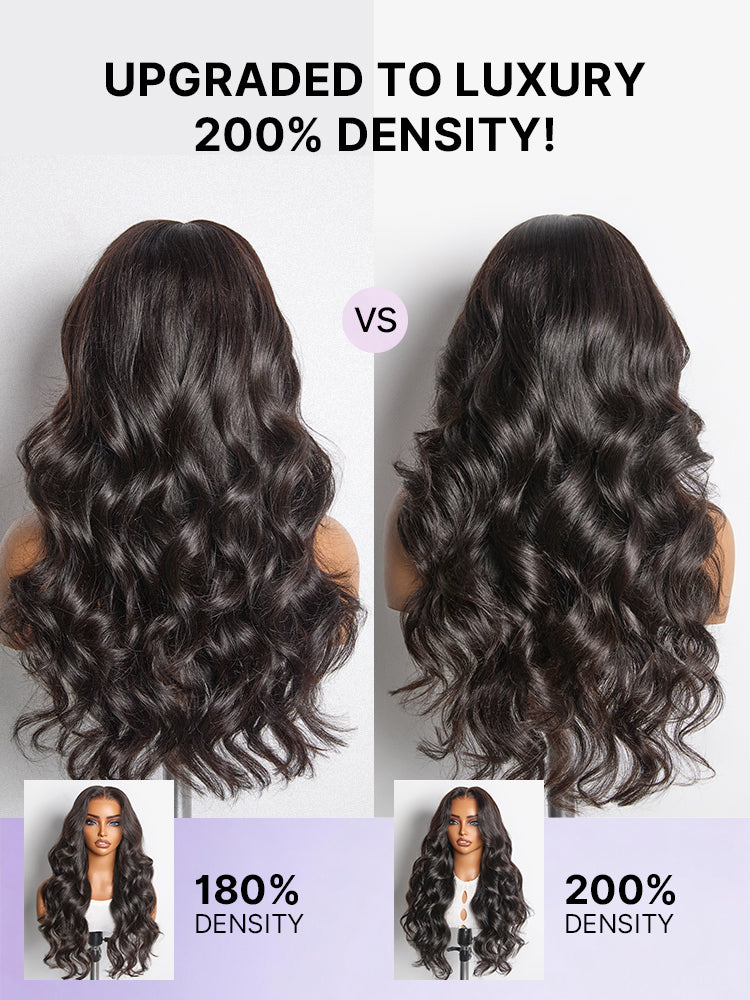 Luvme Hair NatureMAX™ loose wave HD lace front wig with 13x4 lace, pre-cut lace, and adjustable drawstring cap.