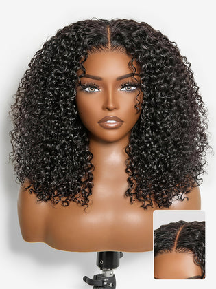 Luvme Hair afro curly lace closure wig with 5x5 pre-cut lace, glueless design, 200% density, beginner friendly, one size fits all cap