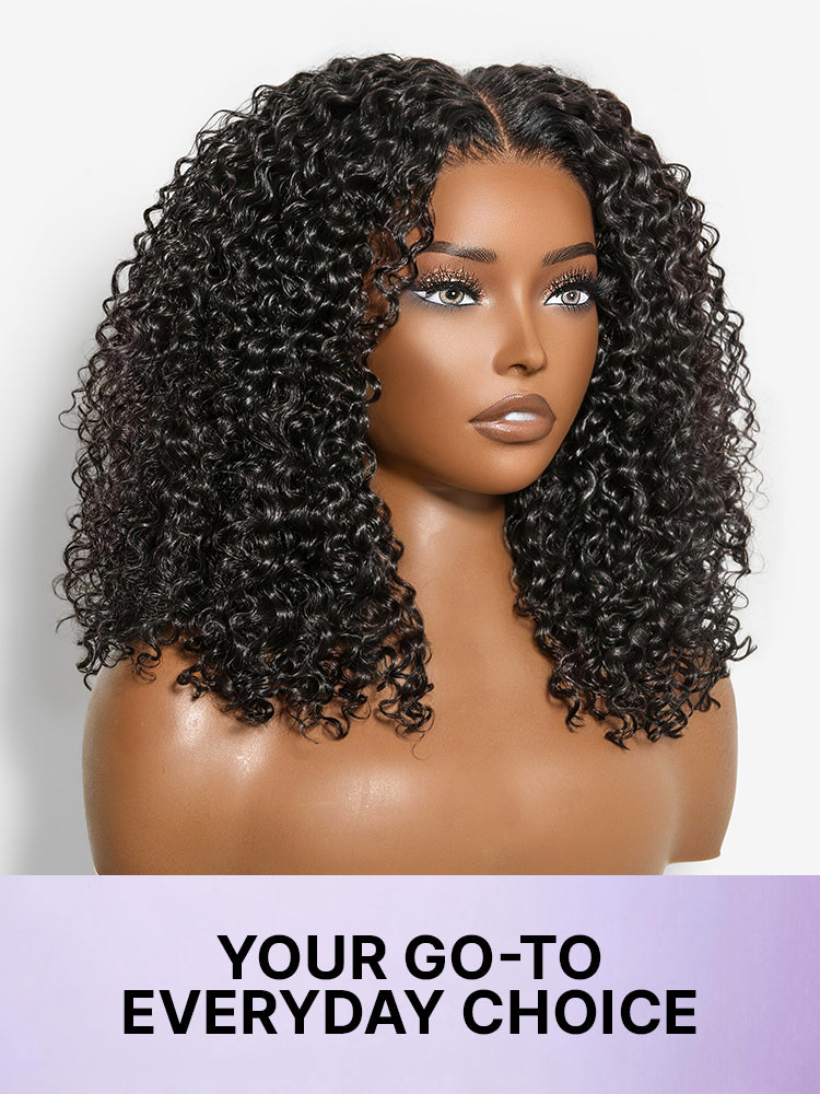 Luvme Hair Afro curly 5x5 lace closure wig with 200% density, pre-cut, glueless, beginner-friendly, one size fits all cap