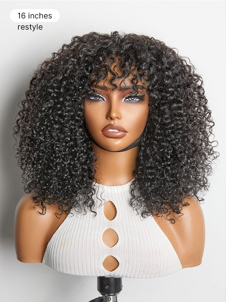 Luvme Hair 5x5 lace afro curly wig with pre-cut closure, 200% density, glueless, beginner-friendly, one size fits all cap
