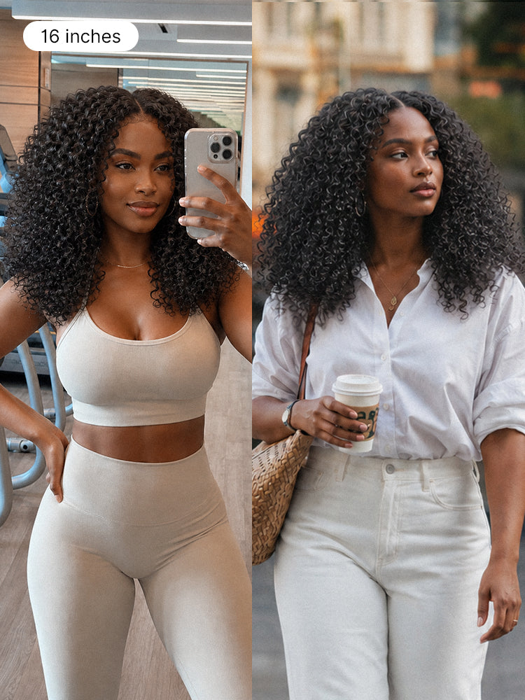 Luvme Hair Afro curly lace wig with 5x5 closure, glueless, pre-cut, 200% density, beginner-friendly, one size fits all cap