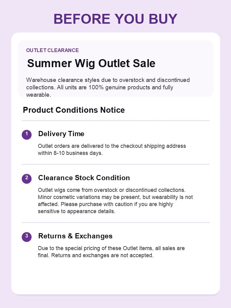 Luvme Hair live outlet wig in a natural style, showcasing a one-of-a-kind final sale wig with realistic hair texture and color.