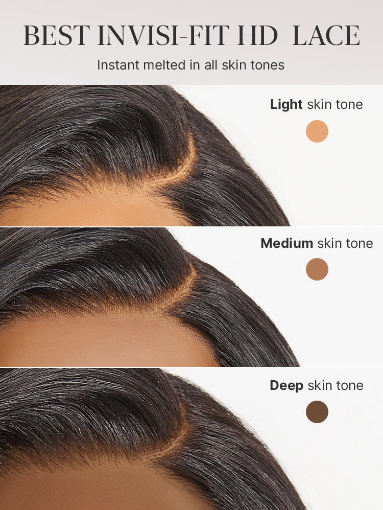 180% Density Sleek Short Bob Minimalist HD Lace Wig Pre-cut Lace All-Day Comfort Cap-48