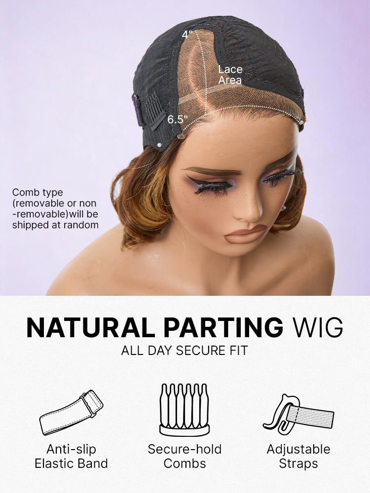 1 SEC INSTALL WIG | Mature Boss Brown Ombre Highlight / Natural Black Loose Wave Glueless Minimalist HD Lace Wig Pre-cut Lace-31