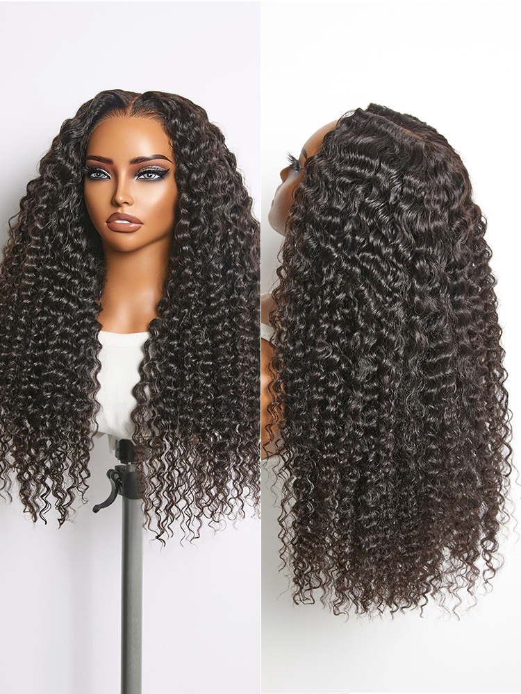 Luvme All-Day Comfort Deep Wave HD Lace Human Hair Wig with 7x6 closure and pre-cut lace, 200% density, glueless style