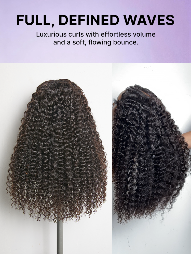 Luvme All-Day Comfort Deep Wave Human Hair Wig with 7x6 HD lace closure, 200% density, glueless design, pre-cut lace