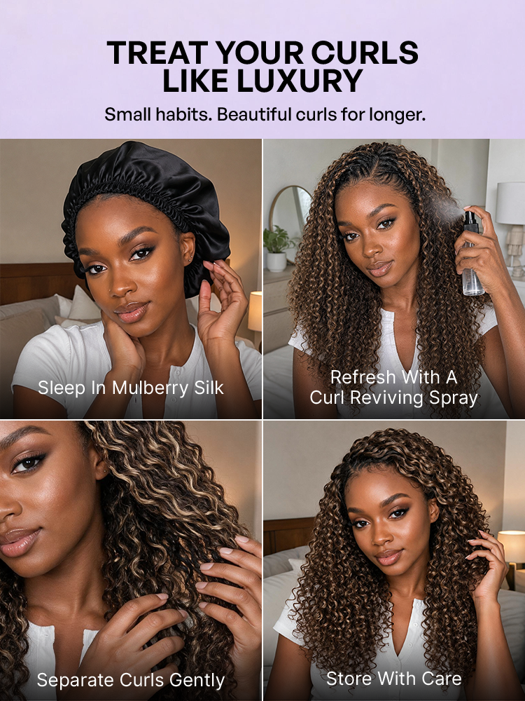 Miracle Knots Colored Crochet Hair Wet and Wavy Highlights | Mix Brown for for Boho Braids | Crochet Weaves | Fulani Braids | Twists Pre-Separated Lightweight Full & Soft Pre-Looped Human Hair Extensions Protective Style-30