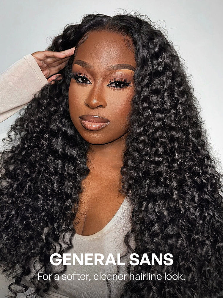 PreMax 180% / 250% Density Water Wave Glueless Flexi-Fit Drawstring 13x4 Frontal Lace Fluffy Curly Wig Pre-Cut Lace-78