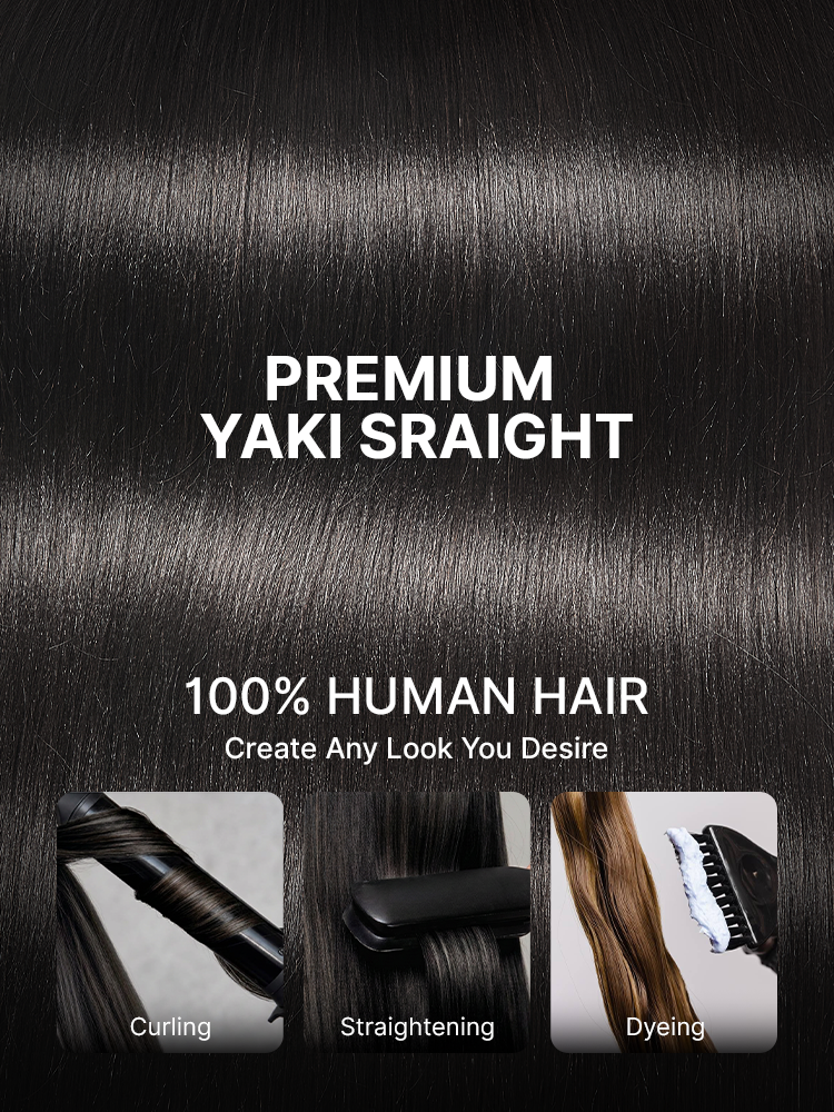 Yaki Straight 0.59mm Zero Trace Invisible Clip in Hair Extensions 100g 7pcs / 6pcs Seamless Blend & Lightweight for Daily Styling-31