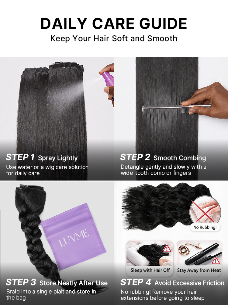 Yaki Straight 0.59mm Zero Trace Invisible Clip in Hair Extensions 100g 7pcs / 6pcs Seamless Blend & Lightweight for Daily Styling-38
