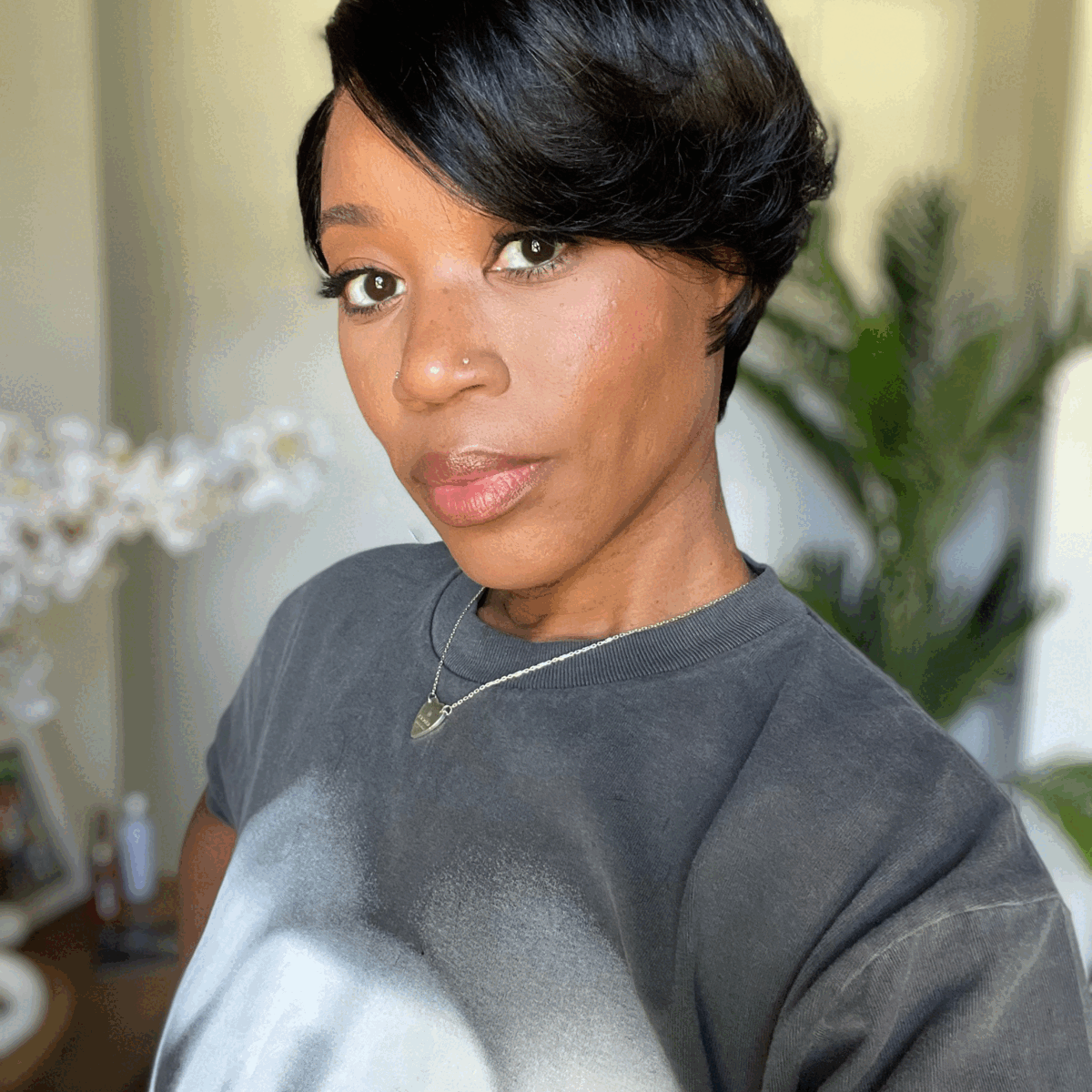2 For $129.9 | 8 Inches Dark Red Water Wave Glueless Minimalist Lace Curly Wig with Bangs + 6 Inches Pixie Cut Minimalist HD Lace Glueless Wig Pre-Cut Lace-05