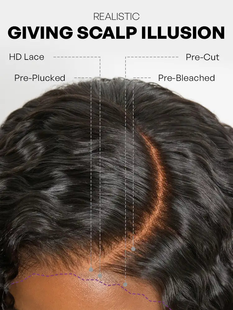 New Customers Only | Luvme All-Day Comfort Wig 180% Density Burmese Curly Finger Coil Ends PartingMax Glueless 7x6 Closure HD Lace Wig Pre-Cut Lace-07