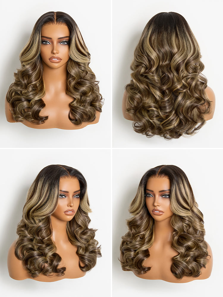 Luvme All-Day Comfort Wig 180% Density Loose Wave Sun-Kissed Blonde Highlight Glueless 7x6 Closure HD Lace Wig Pre-Cut Lace-06