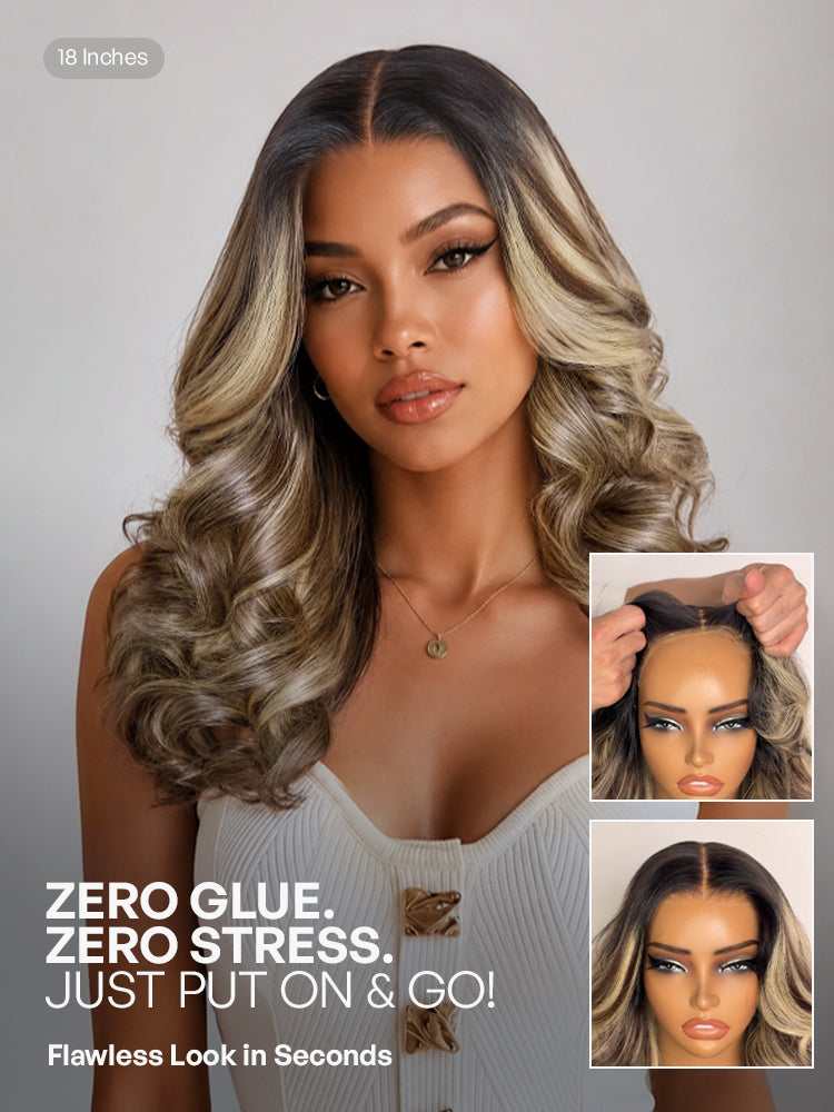 Luvme All-Day Comfort Wig 180% Density Loose Wave Sun-Kissed Blonde Highlight Glueless 7x6 Closure HD Lace Wig Pre-Cut Lace-03