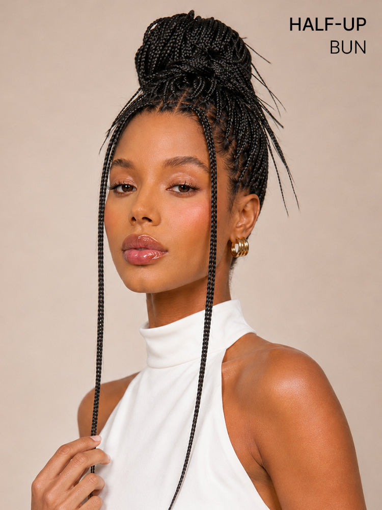 Special Deal | OwnScalp™ Lightweight Salon-Like Braids with a Real Scalp Look Full HD Lace Knotless Box Braided Wig - US Only-09