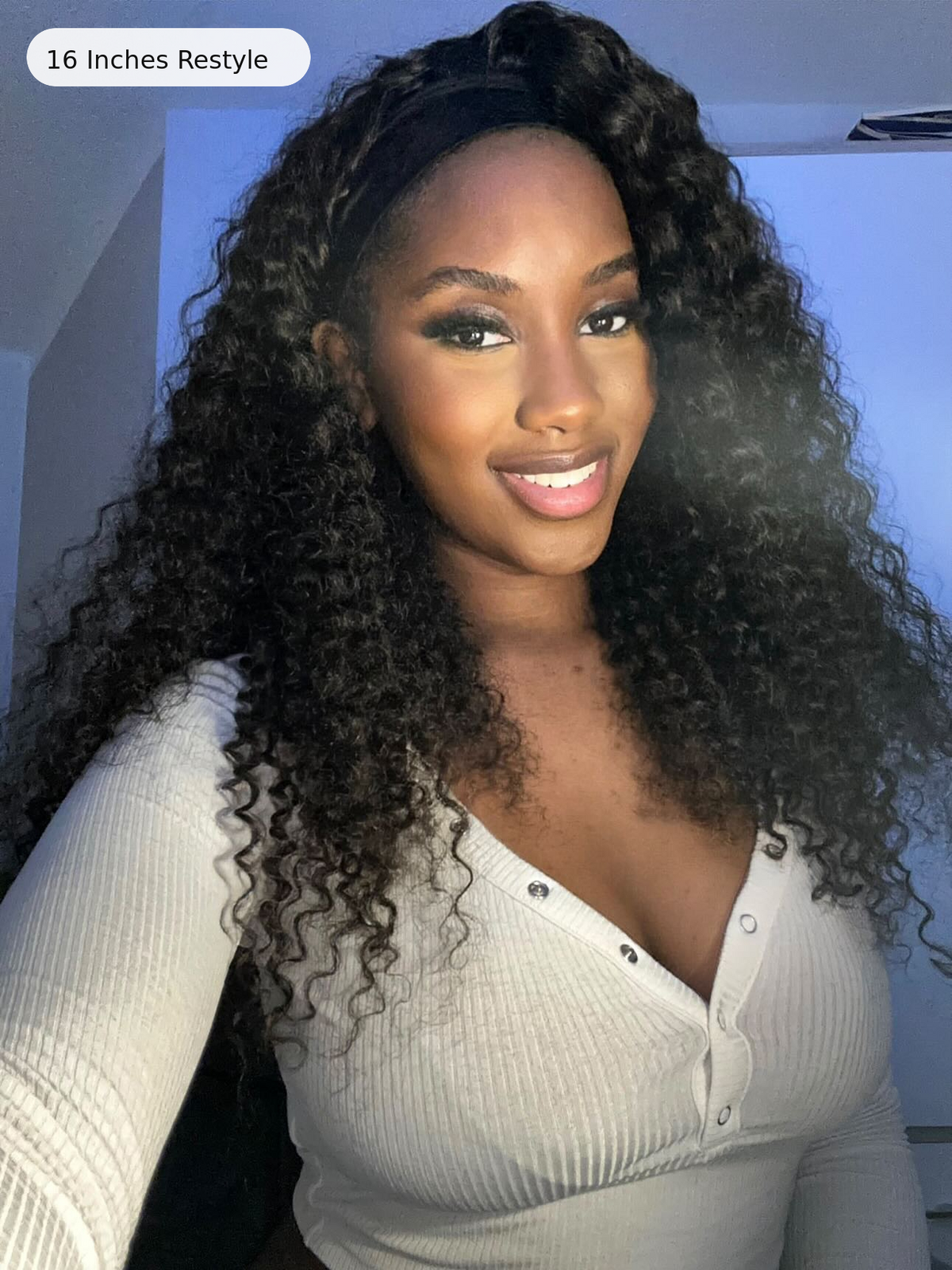 Beginner Friendly Water-Wave Wet and Wavy Headband Wig with Integrated Cooling Silk Headband, Effortless Wet-to-Dry Transformation (Get 2 Free Headbands)-02