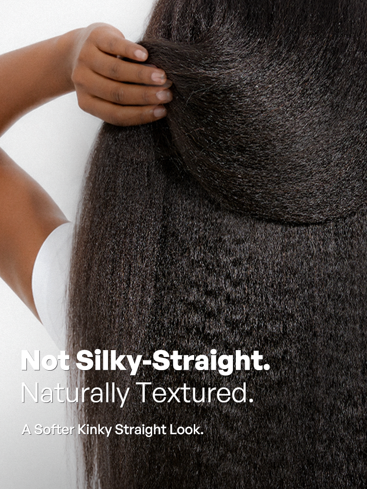 250% Density Kinky Straight Glueless V Part Wig 100% Human Hair with Flexi‑Fit Drawstring-06
