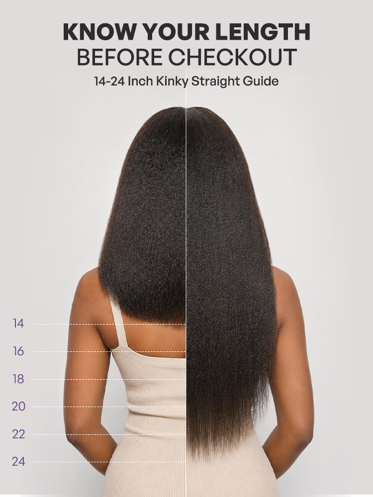 250% Density Kinky Straight Glueless V Part Wig 100% Human Hair with Flexi‑Fit Drawstring-08
