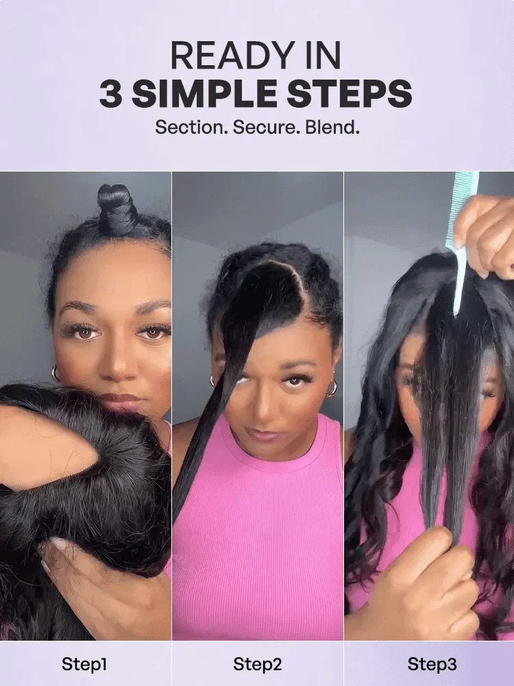250% Density Kinky Straight Glueless V Part Wig 100% Human Hair with Flexi‑Fit Drawstring-04