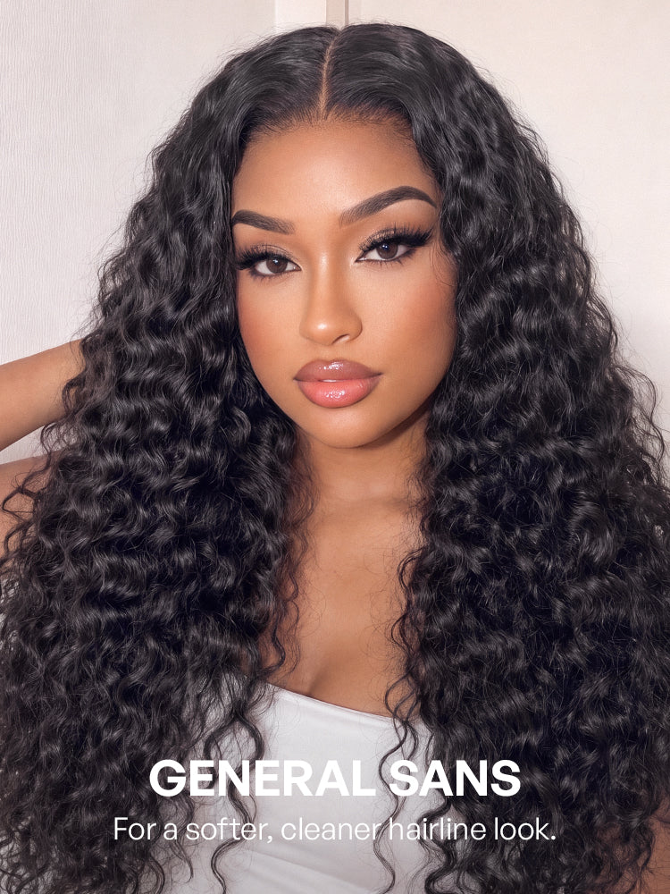 PreMax 180% / 250% Density Water Wave Glueless Flexi-Fit Drawstring 13x4 Frontal Lace Fluffy Curly Wig Pre-Cut Lace-58