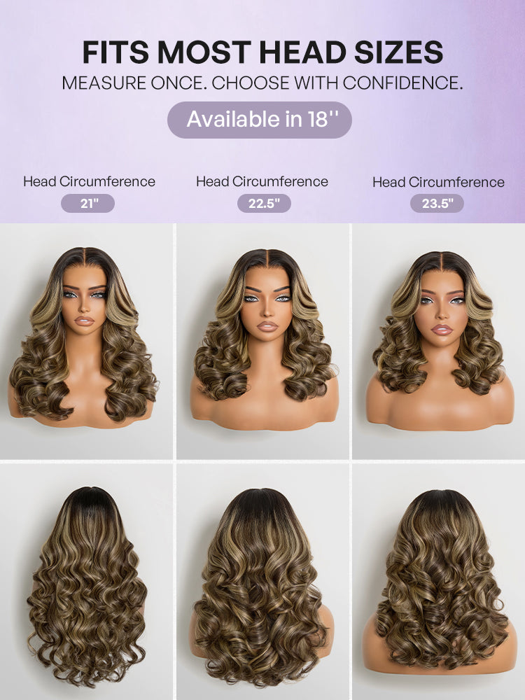Luvme All-Day Comfort Wig 180% Density Loose Wave Sun-Kissed Blonde Highlight Glueless 7x6 Closure HD Lace Wig Pre-Cut Lace-10