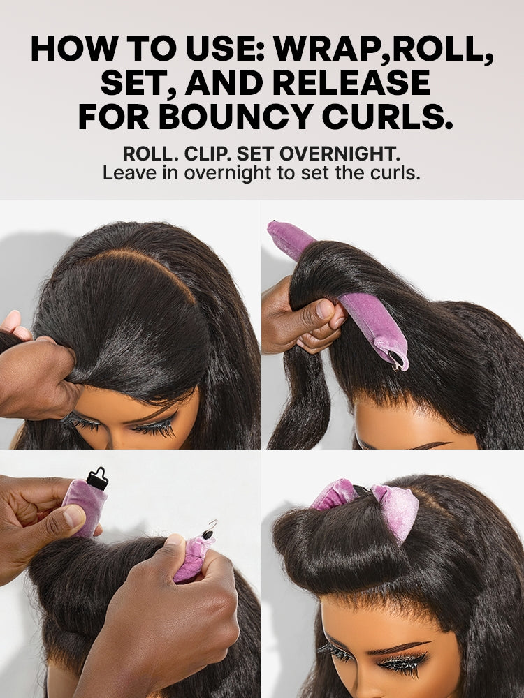 Luvme All-Day Comfort™ Wig 180% / 250% Density Kinky Body Wave / Layered Light Kinky Straight PartingMax Glueless 7x6 Closure HD Lace Wig Pre-Cut Lace-39