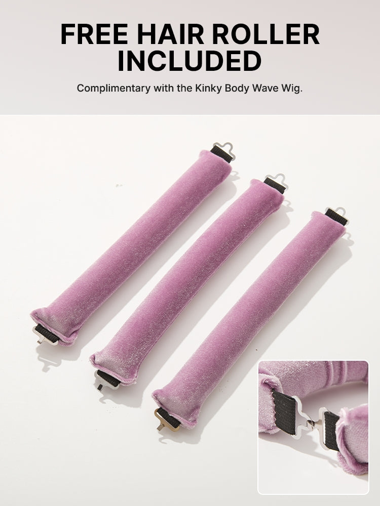 Luvme All-Day Comfort™ Wig 180% / 250% Density Kinky Body Wave / Layered Light Kinky Straight PartingMax Glueless 7x6 Closure HD Lace Wig Pre-Cut Lace-38